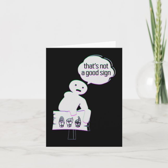 Tarjeta Lenguaje de Rótulo ASL Mano Americana Concienciaci (Anverso)