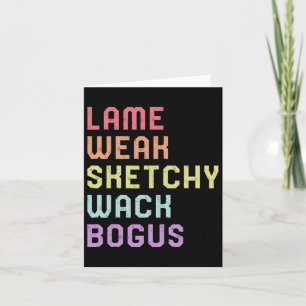Tarjeta Lenguaje De Señas Lame Debil Asl Slang Tee Concien