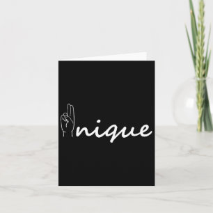 Tarjeta Lenguaje único de canto asl alfabeto americano