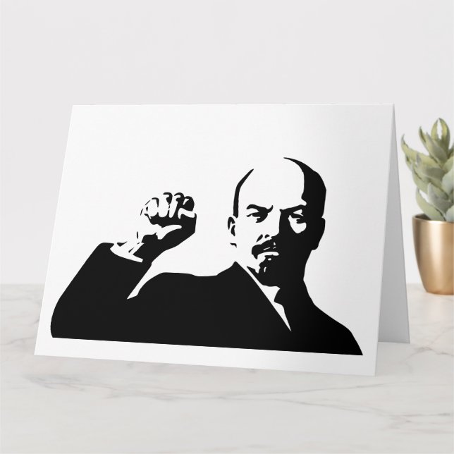 Tarjeta Lenin, URSS, CCCP, Unión Soviética, comunismo (Planta pequeña)