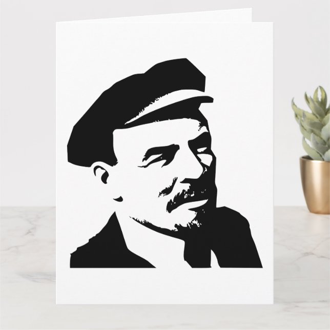 Tarjeta Lenin, URSS, CCCP, Unión Soviética, comunismo (Planta pequeña)