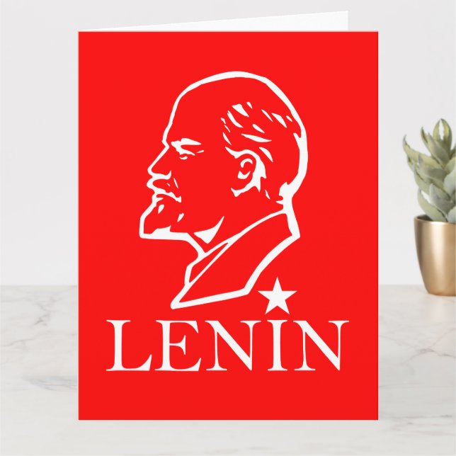 Tarjeta Lenin, URSS, CCCP, Unión Soviética, comunismo (Planta pequeña)