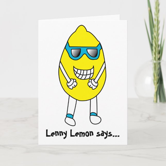 Tarjeta Lenny Lemon Birthday Card (Anverso)