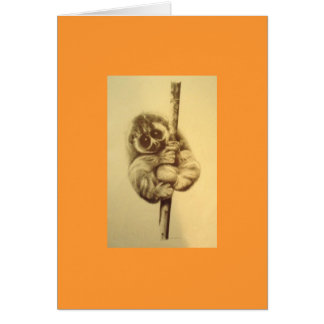 Tarjeta lenta de Loris - amarillo