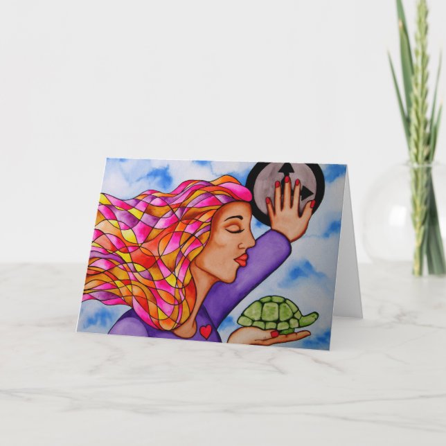 Tarjeta Lenta hacia abajo por Rita Loyd (Anverso)