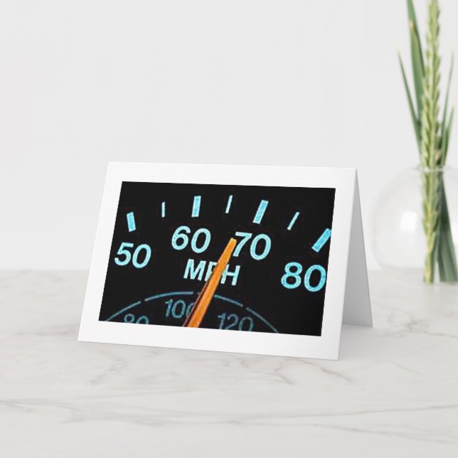 TARJETA LENTO ABAJO / DISFRUTE DE SU CUMPLEAÑOS (PARA COND (Anverso)