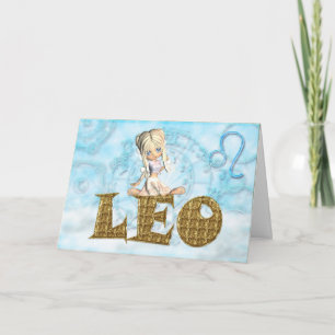 Tarjeta Leo Birthday Card lindo