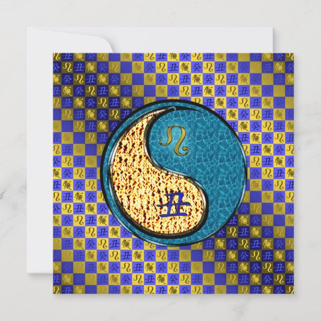 Tarjeta Leo & Buey de Agua (Anverso)