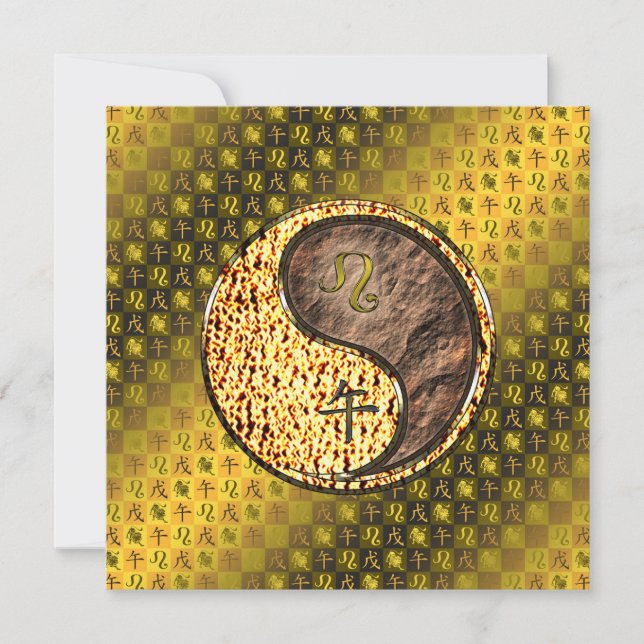 Tarjeta Leo & Earth Horse (Anverso)