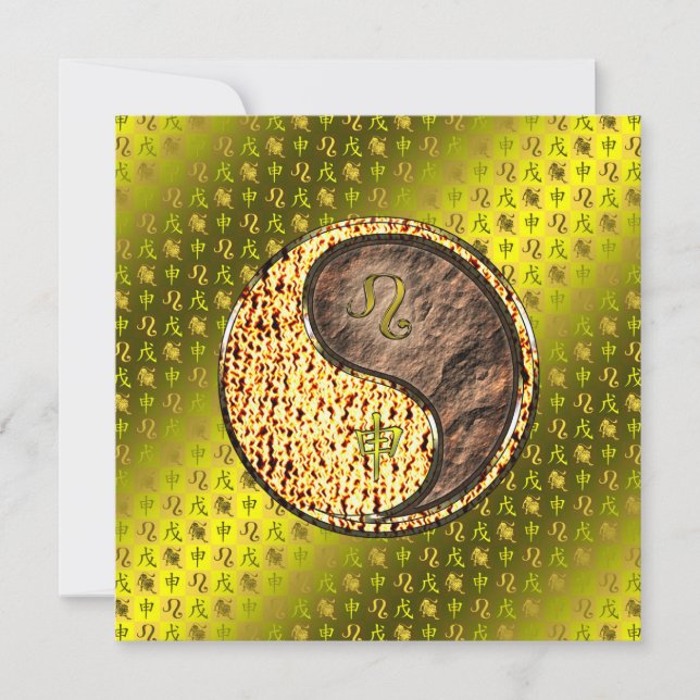 Tarjeta Leo & Earth Monkey (Anverso)