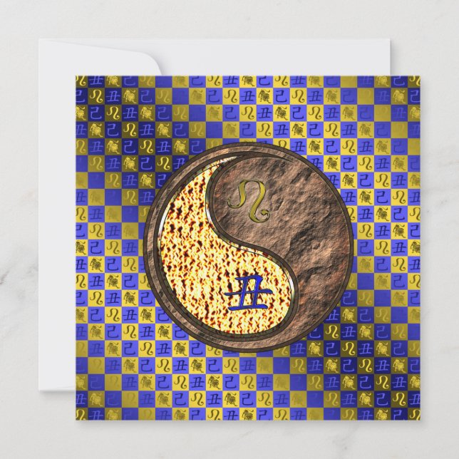 Tarjeta Leo & Earth Ox (Anverso)