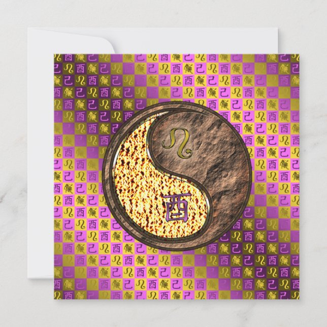 Tarjeta Leo & Earth Rooster (Anverso)