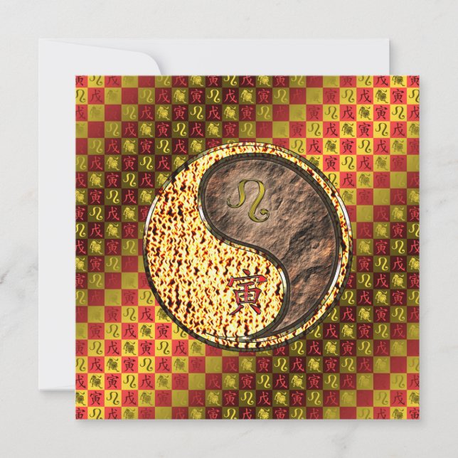 Tarjeta Leo & Earth Tiger (Anverso)