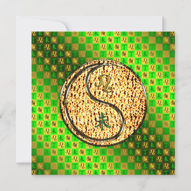 Tarjeta Leo & Fire Goat (Anverso)