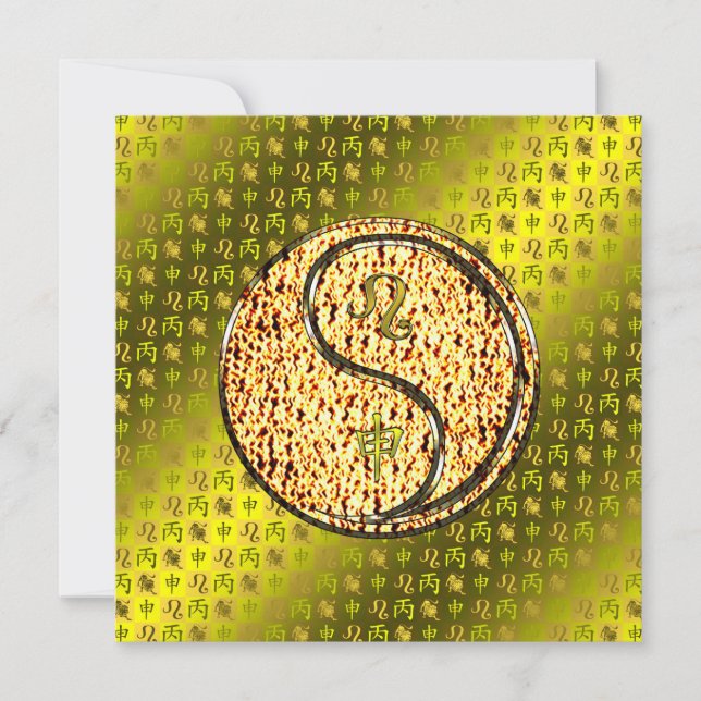 Tarjeta Leo & Fire Monkey (Anverso)