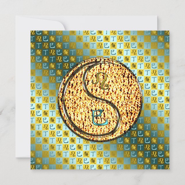 Tarjeta Leo & Serpiente de Fuego (Anverso)