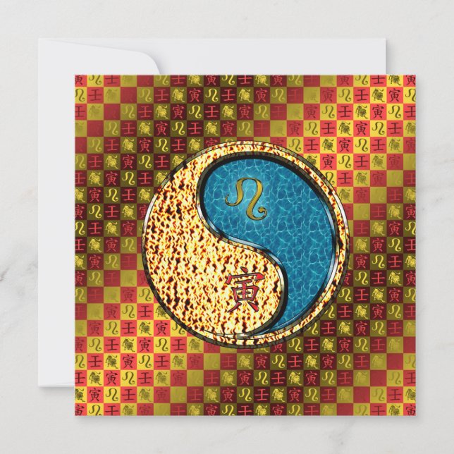 Tarjeta Leo & Water Tiger (Anverso)