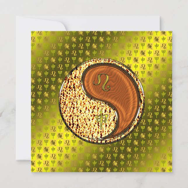 Tarjeta Leo & Wood Monkey (Anverso)