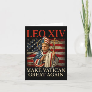 Tarjeta Leo Xiv, Que El Vaticano Se Haga Grande De Nuevo C