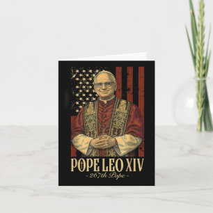 Tarjeta Leo Y Estados Unidos El Papa Leo Xiv