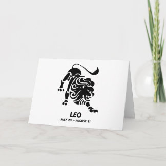 Tarjeta Leo Zodiac Notecards