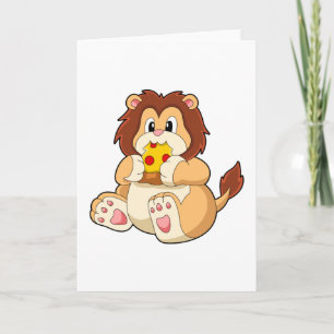 Tarjeta León con trozo de pizza de salami.PNG