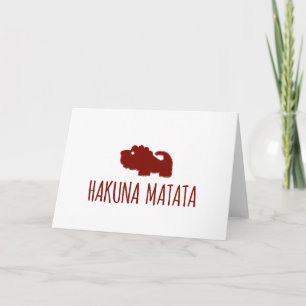 Tarjeta León de Hakuna Matata