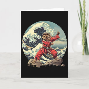 Tarjeta León de Karate Olas Monte Fuji Kickboxing Taekwond