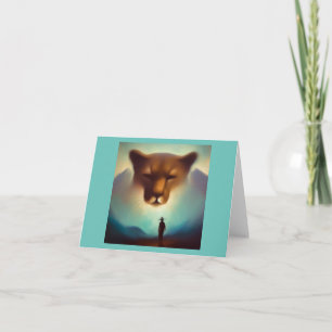 Tarjeta León de la montaña animal espiritual 3