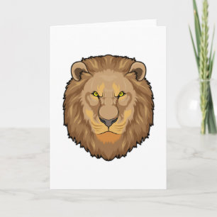 Tarjeta León enojado