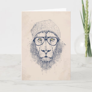 Tarjeta León fresco