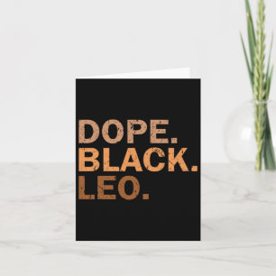 Tarjeta León negro de drogas Melanin Leo africano Zodiaco 