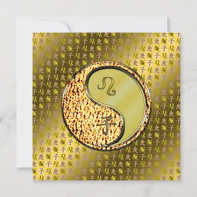 Tarjeta León y Rata Metalizado (Anverso)