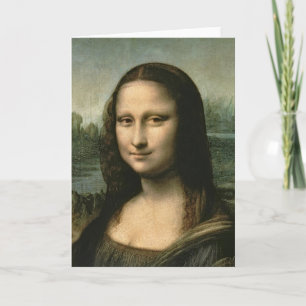 Tarjeta Leonardo Vinci   Mona Lisa, c.1503-6