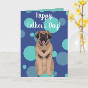 Tarjeta Leonberger del Día del Padre