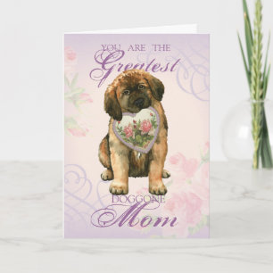 Tarjeta Leonberger Heart Mom