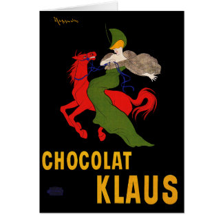 Tarjeta: Leonetto Cappiello - Chocolat Klaus