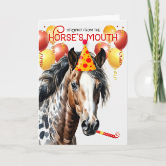 Tarjeta Leopard Appaloosa Horse Funny Birthday