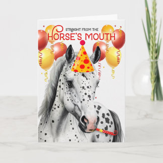 Tarjeta Leopard Appaloosa Horse Funny Birthday