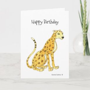 Tarjeta Leopard Birthday Card