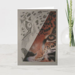 Tarjeta Leopard Greeting Card-Blank Inside