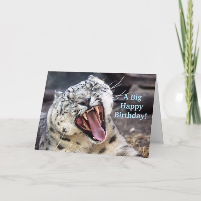 Tarjeta Leopard Happy Birthday Brother Card (Anverso)