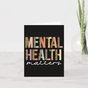Tarjeta Leopard Mental Health S Human Brain Illness Awaren