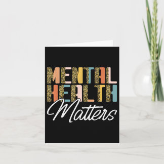 Tarjeta Leopard Mental Health S Human Brain Illness Awaren