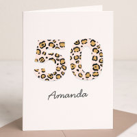 Leopard Print 50 | Moderno Nombre de la Cuta 50 cu