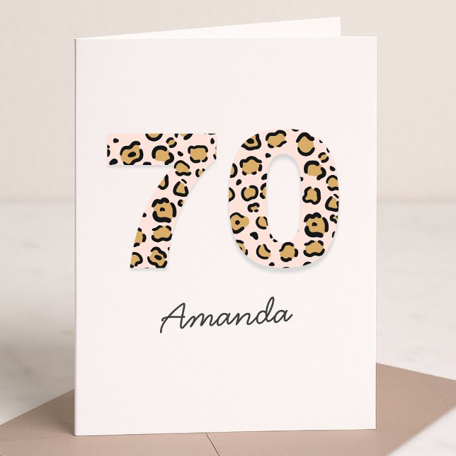 Tarjeta Leopard Print 70 | Moderno Nombre de la Cuta 70 cu (Subido por el creador)