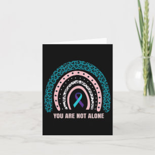 Tarjeta Leopard Rainbow Print Suicide Prevention Awardian