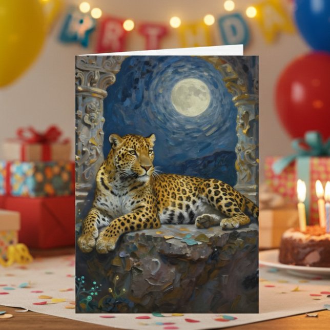 Tarjeta Leopard Themed Happy Birthday  (Subido por el creador)