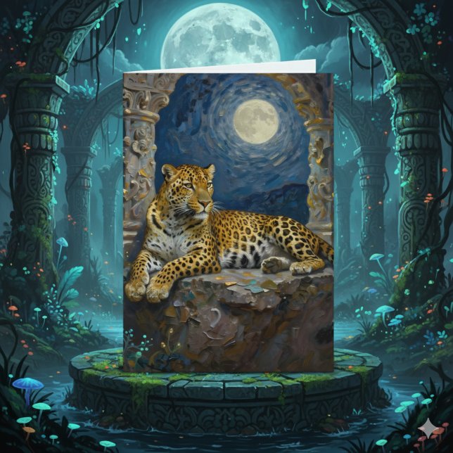 Tarjeta Leopard Themed Happy Birthday to my Husband (Subido por el creador)