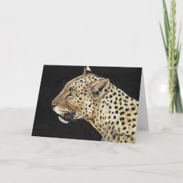 Tarjeta "Leopard" Wildlife Art Notecard